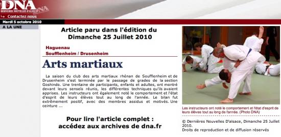 Article DNA du 25 juillet 2010