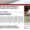 Article DNA du 25 juillet 2010