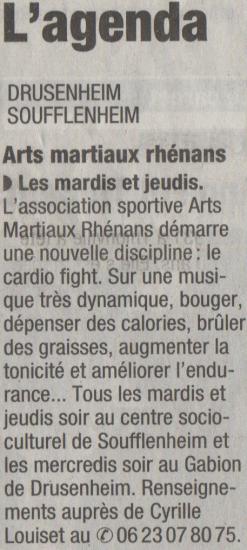 article pour la section cardio-fight