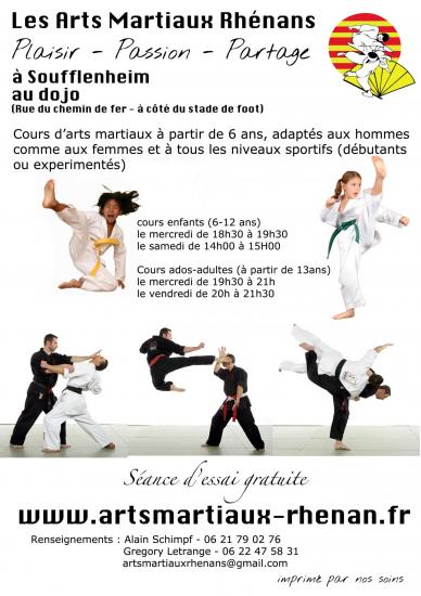 club arts martiaux Soufflenheim adultes